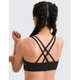 thumbnail image 6 of CRZ YOGA Girls Softness Butterluxe Cross Sports Bra Yoga Athletic Casual Double Spaghetti Strap Kids Teen, 6 of 7