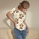 thumbnail image 3 of Balery Sloth Yoga Body de cuello redondo de manga corta para mujer Tops de manga corta Tops básicos-Small, 3 of 7