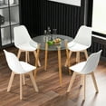 thumbnail image 2 of Costway Ensemble de Salle à Manger pour 4 Ensemble de Table de Cuisine Moderne avec Table Ronde en Verre Trempé et 4 Chaises, 2 of 10