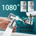 thumbnail image 3 of 1080 °   Rotatable Extension Faucet Sprayer Head 2 Spray Modes Universal Bathroom Tap Extend Adapter Aerator, 3 of 8