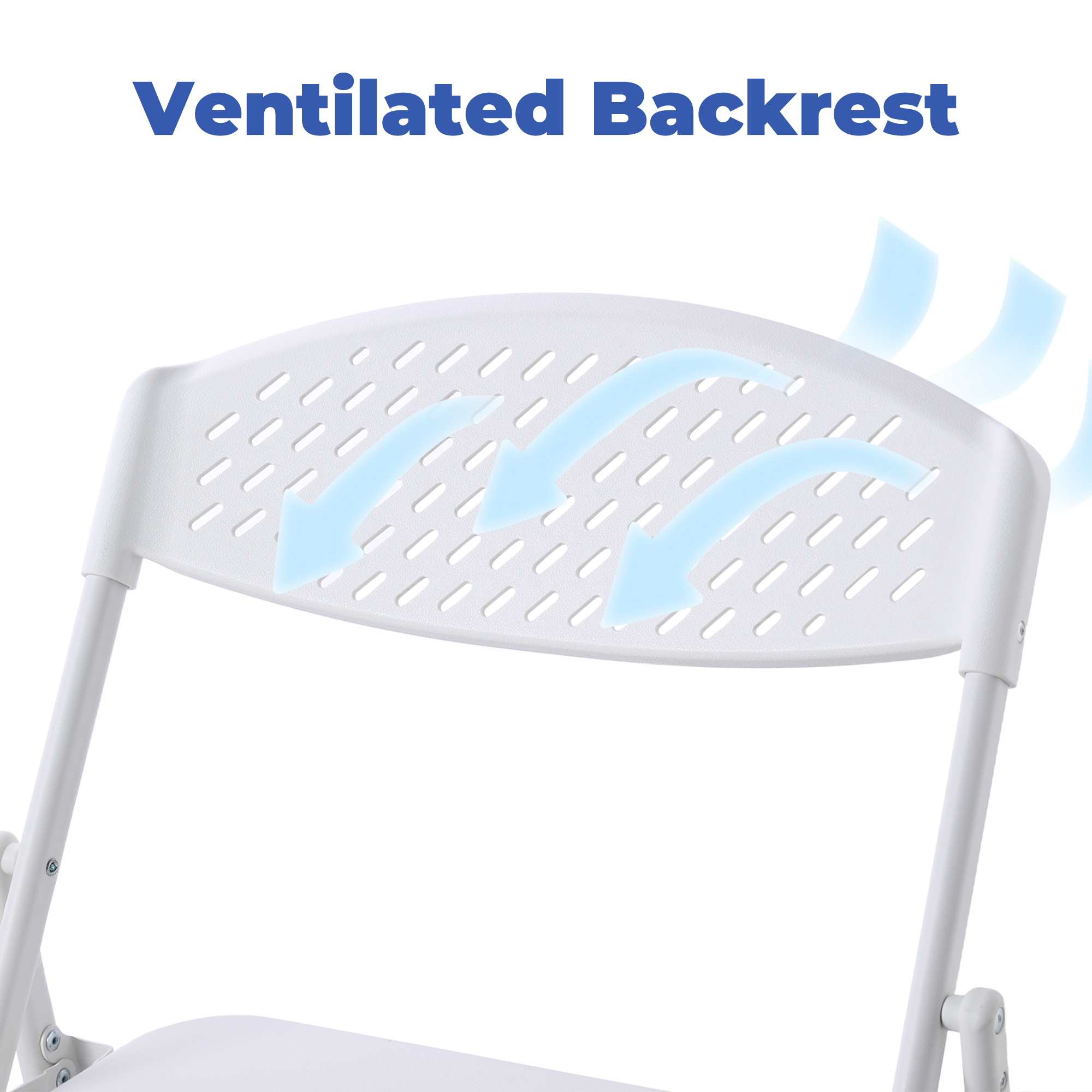 Mainstays Light-Weight Folding Chairs Set of 4, White photo 8