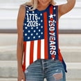 thumbnail image 2 of Bainana Summer Patriotic Tank Tops For Women American Flag Print Sleeveless Shirts Breathable Womens Fourth Of July Graphic Tshirts Size Xxxl, 2 of 4