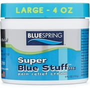 Blue Stuff Super Blue Super Blue Pain Relieving Cream, 4 oz