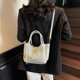 thumbnail image 3 of LHSHIDU Bucket Bags for Women Crossbody Top Handle Bag Elegant Handbag Tote Purse Faux Leather Shoulder Bag with Zipper, 3 of 6