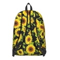 thumbnail image 3 of Stylish Sunflower Flowers Backpack with Padded Computer Compartment Perfect for School and Work Essentials Heavy Duty Bookbag with Accessory Pockets Excellent Gift, 3 of 5