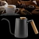 thumbnail image 2 of Cafetera de goteo de acero inoxidable de 600 ml con mango y pico largo (negra), 2 of 9