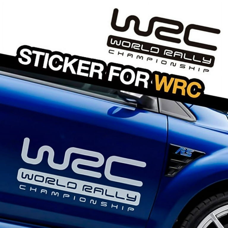 6Pcs WRC Rally Racing Streifen Sport Aufkleber DIY Adhesive Vinyl