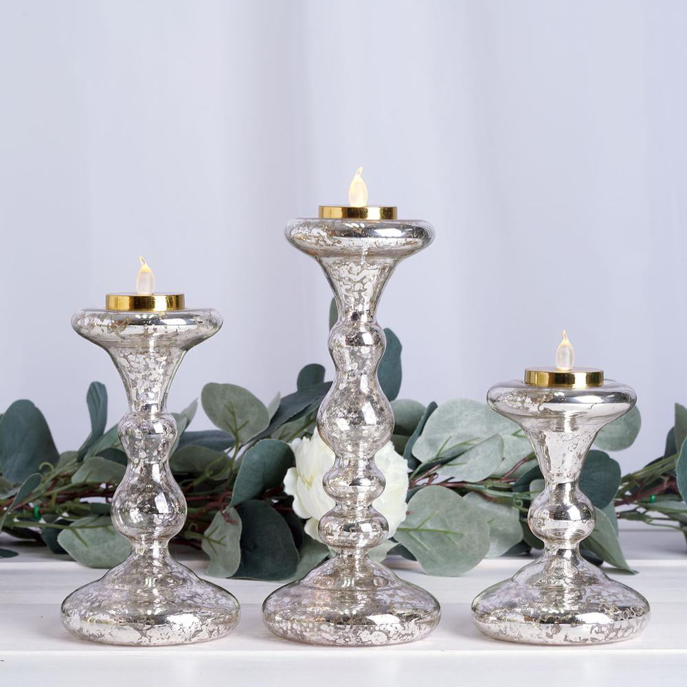 Distressed Hurricane Candlestick Candle Holders Prefer Centerpieces for Christmas Table Mantle Fireplace Decoration Sziqiqi Vintage Christmas Candle Holders Metal Pillar Candle Holders Set of 2 Star