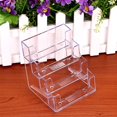 thumbnail image 2 of fafa-2Pcs 4 Pockets Acrylic Business Card Holder Clear Stand Desktop Countertop Play Game Card Holder Filling Display, 2 of 4