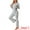 Gray, variant on DARING DIVA Women's Ribbed Knit Lounge Set Pajama Sets Matching Outfits XS Gray