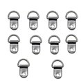 thumbnail image 1 of Eigraketly Gancho de 100 Uds., ganchos de orificio de Metal, herrajes simples y modernos, colgadores de suministro de un solo anillo, punto de Herramientas y ferretería Plata763 Semicírculo, 1 of 6
