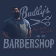 thumbnail image 2 of Men's Soul Buddy's Barbershop Graphic Tee Navy Blue Heather Medium, 2 of 4