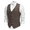 Brown, variant on Men's Casual Business Vests Lightweight Waistcoat Slim Fit Suit Vest