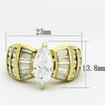 thumbnail image 2 of IP Gold(Ion Plating) Stainless Steel Ring with AAA Grade CZ in Clear for Women Clear Stone Color Style TK1235 Size 5, 2 of 4
