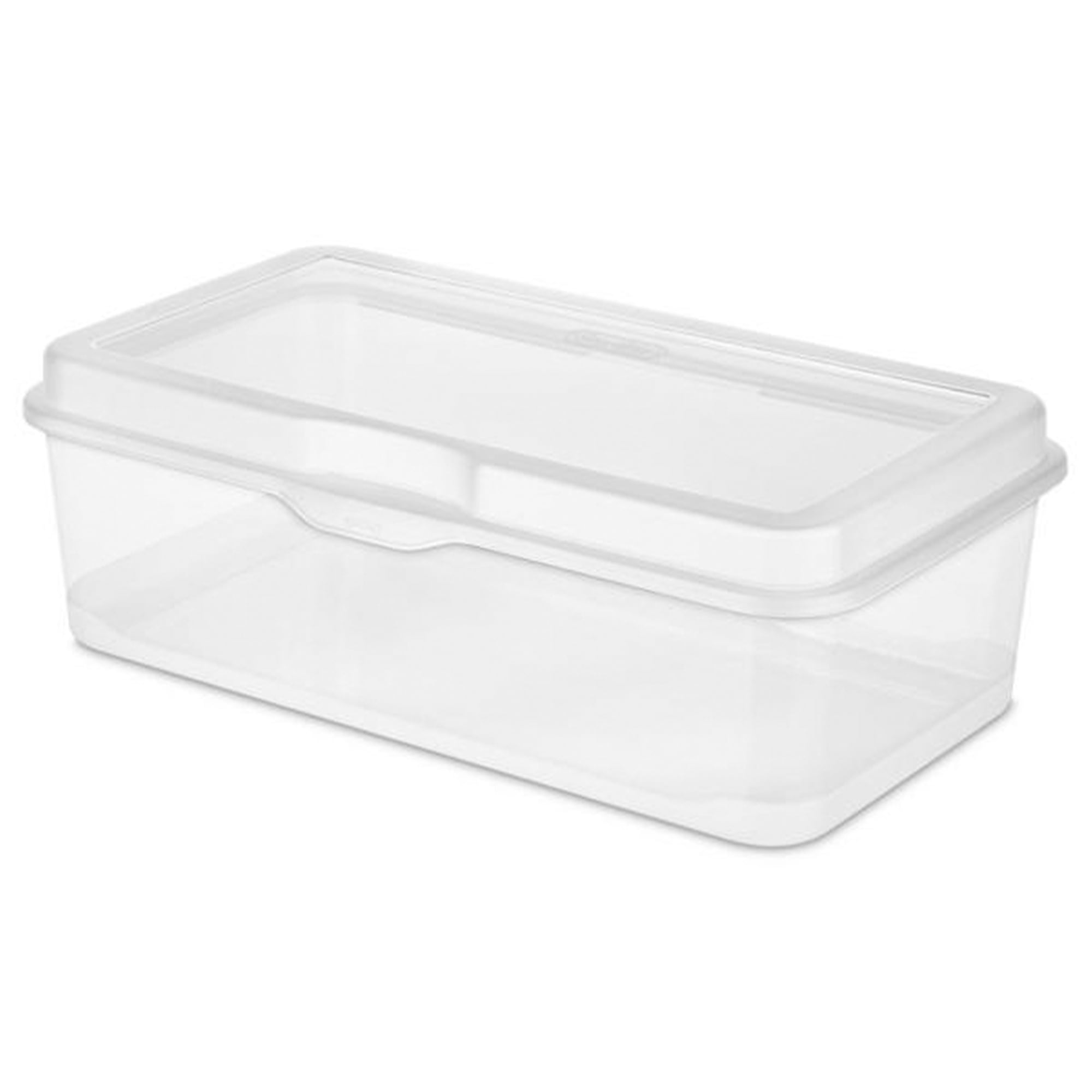 Sterilite Clear Plastic Flip Top Latching Storage Box Container w/ Lid (36  Pack) 