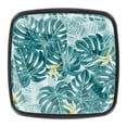 thumbnail image 1 of 4 Pcs Square Cabinet Handle Cupboard Knob Drawer Pulls Handle Tropical Leaf Summer Drawer Knobs with Screws Furniture Decoration, 1 of 7