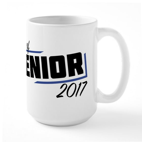 CafePress - Senior Class Of 2017 Large Mug - 15 oz Ceramic Large White Novelty Mug