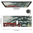 thumbnail image 2 of nygtbtfer Merry Christmas Cedar Pine Mouse Pad Vintage Farmhouse Country Anti Slip Gaming Mouse Pad for Laptops Office Computer Mouse Pads Gift for Women Men 31.5x11.8 in, 2 of 6
