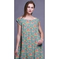 thumbnail image 4 of Bimba Chemise de Nuit Imprimée pour Femmes Vêtements de Nuit Robe de Soins Infirmiers en Rayonne, 4 of 4