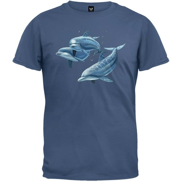 3DT - Trois Dauphins T-Shirt Bleu Ardoise