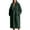 Dark Green, variant on SwiftWear Women's Long Faux Fur Coat Quilted Thicken Fuzzy Winter Jacket Plus Size Overcoat with Notch Lapel, Cozy Warm Outerwear for Cold Weather Fashion