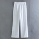 thumbnail image 1 of Blusa Conjunto de chaqueta de 2 piezas para mujer, cuello en V profundo, chaqueta informal, pantalones, traje de trabajo de talle alto Kuymtek Blanco T XS para Mujer, 1 of 6