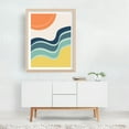 thumbnail image 3 of Abstract landscape with sun and stormy ocean - Illustration Unframed Wall Art Print 8 x 10 inches, 3 of 4