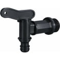 thumbnail image 1 of Adaptador de kit de manguera de fregadero, plástico duradero para grifo de agua a presión, arandelas de latón para conector de barril de lluvia, tamaño de 3/4 de pulgada, negro (1 pieza), 1 of 5