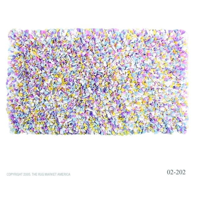 The Rug Market 02202B 4SHAGGY RAGGY MULTI BLUYLWPNKLVD 2.8X4.8