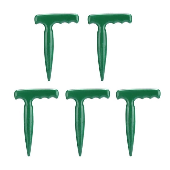 Teensery Plastic Garden Hole Punch Planting Weeding Transplanting Seedling Garden Tool Seedling drilling machine for sowing 5pcs
