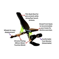 Adjustable Workout Bench All in One