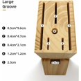 thumbnail image 3 of Bloque de cuchillos de madera para encimera, soporte para cuchillos, organizador con ranura para tijera para soporte para cuchillos de cocina, 3 of 5