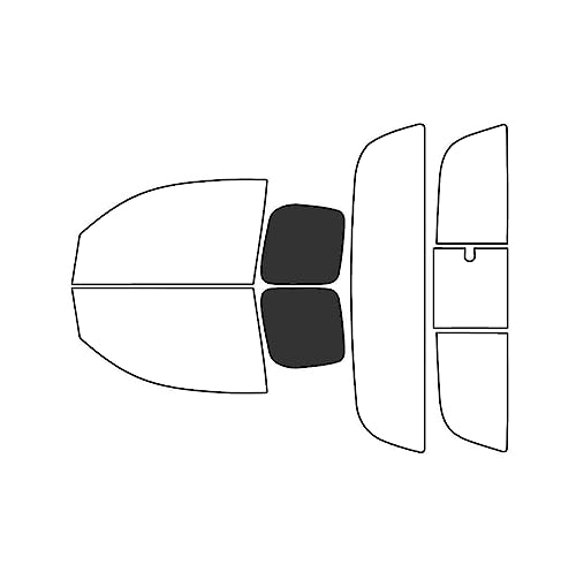 Rvinyl Car Window Tint Film Kit Back 20% Fits Toyota Tacoma 2005-2015 2 Door Extended Cab