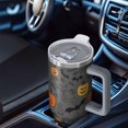 thumbnail image 6 of Halloween Pumpkins and Bats Tumbler with Handle and Lid,40oz Double Wall Vacuum Insulated Tumbler,Cups Gift for Women and Men, 6 of 7