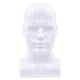 thumbnail image 1 of Cabeza de maniquí masculino profesional para exhibición de pelucas, tocados, auriculares y máscaras (Blanco), 1 of 5