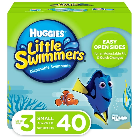 Huggies Little Swimmers Swim Diapers, Size 3 Small, 40 Ct