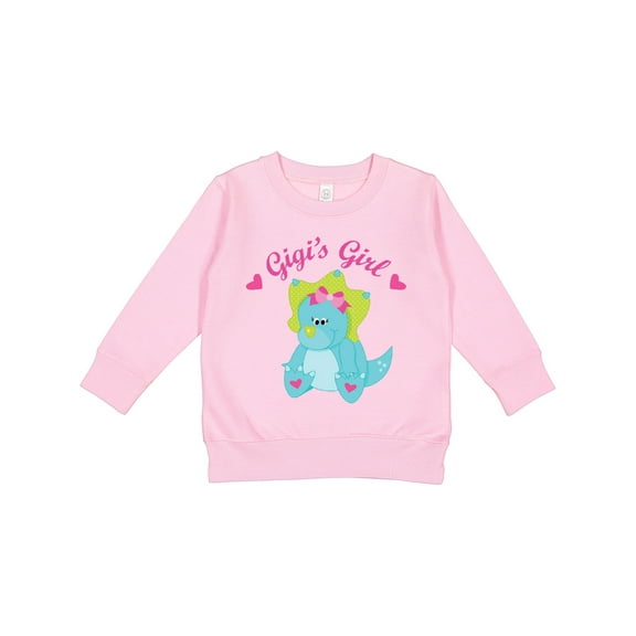 Inktastic Gigi's Girl Dinosaur Toddler Sweatshirt