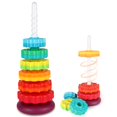 thumbnail image 1 of Juguete giratorio JUXUE Rainbow apilable para niños de 1 a 3 años, 1 of 7