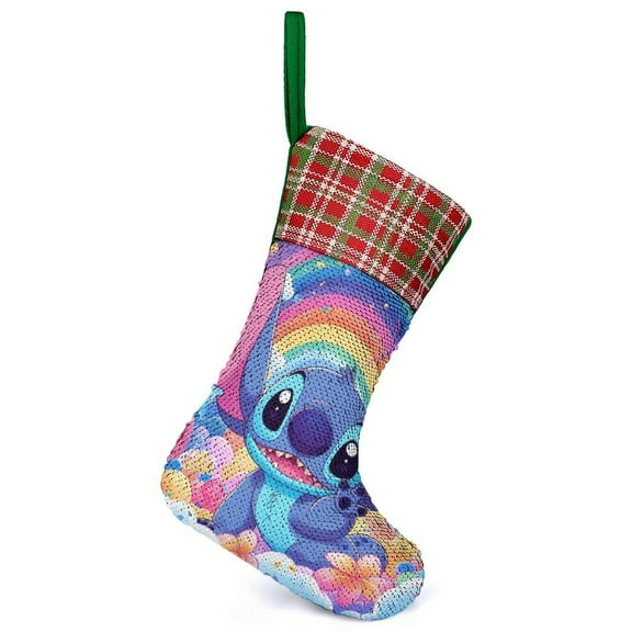 Stitch Christmas Stocking Santa Claus Stockings Xmax Gift Socks Christmas Tree Decoration Party Ornaments Hangings