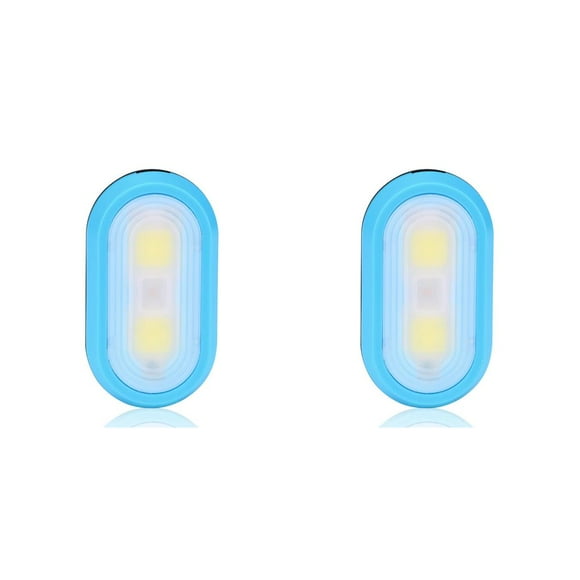 Greeniant Mini luces nocturnas portátiles Linternas multicolores Led con pilas con clips a prueba de agua para el dormitorio Sala de estar Azul Azul 2piezas Greeniant CBP213921