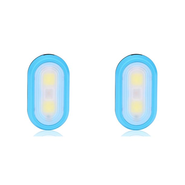 Greeniant Mini luces nocturnas portátiles Linternas multicolores Led con pilas con clips a prueba de agua para el dormitorio Sala de estar Azul Azul 2piezas Greeniant CBP213921