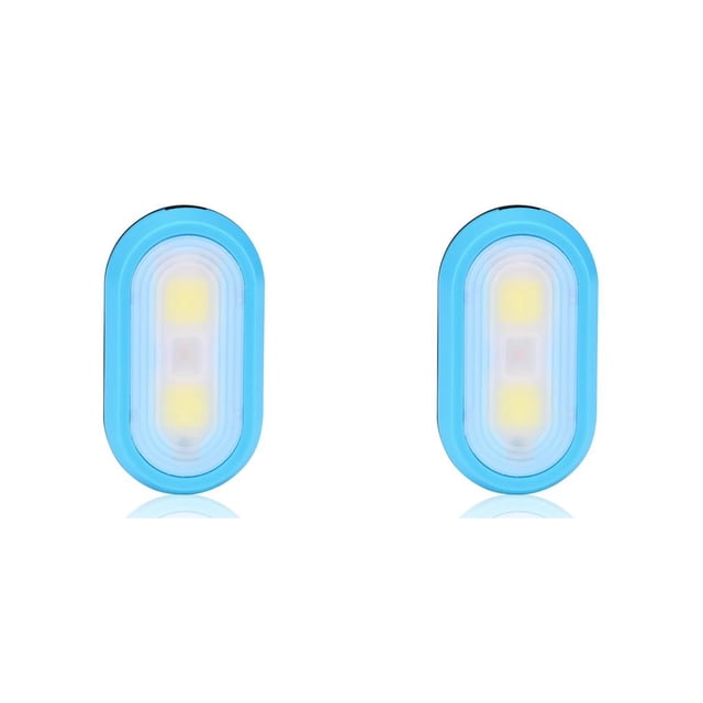 Greeniant Mini luces nocturnas portátiles Linternas multicolores Led con pilas con clips a prueba de agua para el dormitorio Sala de estar Azul Azul 2piezas Greeniant CBP213921