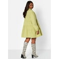 thumbnail image 5 of Rebdolls Women's Plus Oversized Layered Mini Dress - Green - 3X, 5 of 5