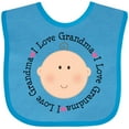 thumbnail image 3 of Inktastic I Love Grandma Baby Shower Boys or Girls Baby Bib, 3 of 4