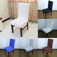 thumbnail image 1 of 2020 Removable Chair Covers Stretch Slipcovers Dining Room Stool Seat Cover Decor Slipcovers Dining Room, 1 of 5