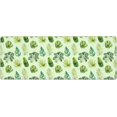 thumbnail image 1 of Green Tropical Leaf Gaming Mouse Pad XL Extended Stitched Edges Large Mouse Pads Desk Pad Long NonSlip Rubber Base Ideal for Work, Office, Home, Computer, Laptop, 1 of 1