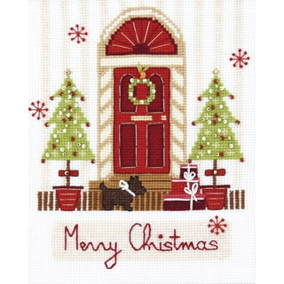 Janlynn Counted Cross Stitch Kit 16X12-Log Cabin Covered Porch (14 Count)