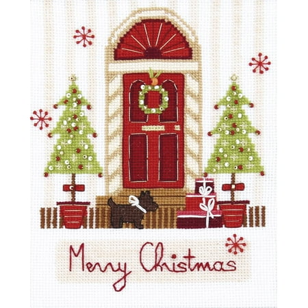 UPC: 4823069637330 | BT-221C Counted cross stitch kit Crystal Art Merry Christmas