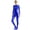 Blue, variant on Women's One-Piece Gymnastics Leotard Spandex Zentai Unitard Body Suit Jumpsuit Dancewear Grey S