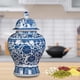 thumbnail image 5 of Jarrón de blanca para , decoración china antigua con tapa, tarro de jengibre de cerámica vintage alto, para chimenea, mesa de L Macarena Jarrón de jengibre, 5 of 7